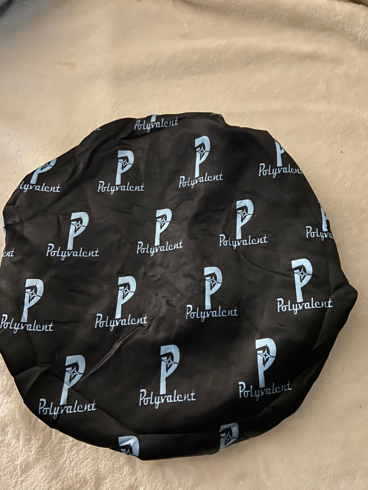 Double-Sided Drawstring Bonnets(Carolina Blue+Black)